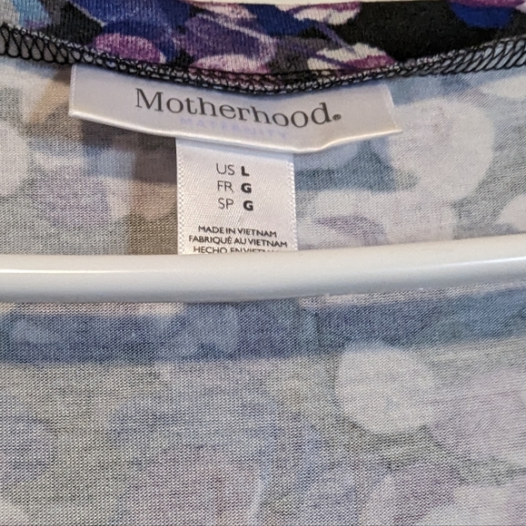 Motherhood Maternity | Shirt Sleeve Ruched Maternity Dress - Size L - Picture 2 of 3